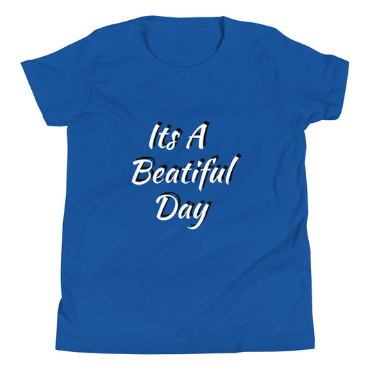 Youth Blue Beautiful Day T- Shirt