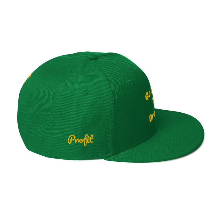 420 Green X Gold Snapback